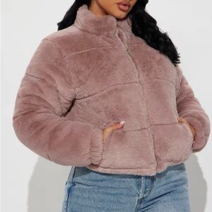 Women's Plush Pink Jacket